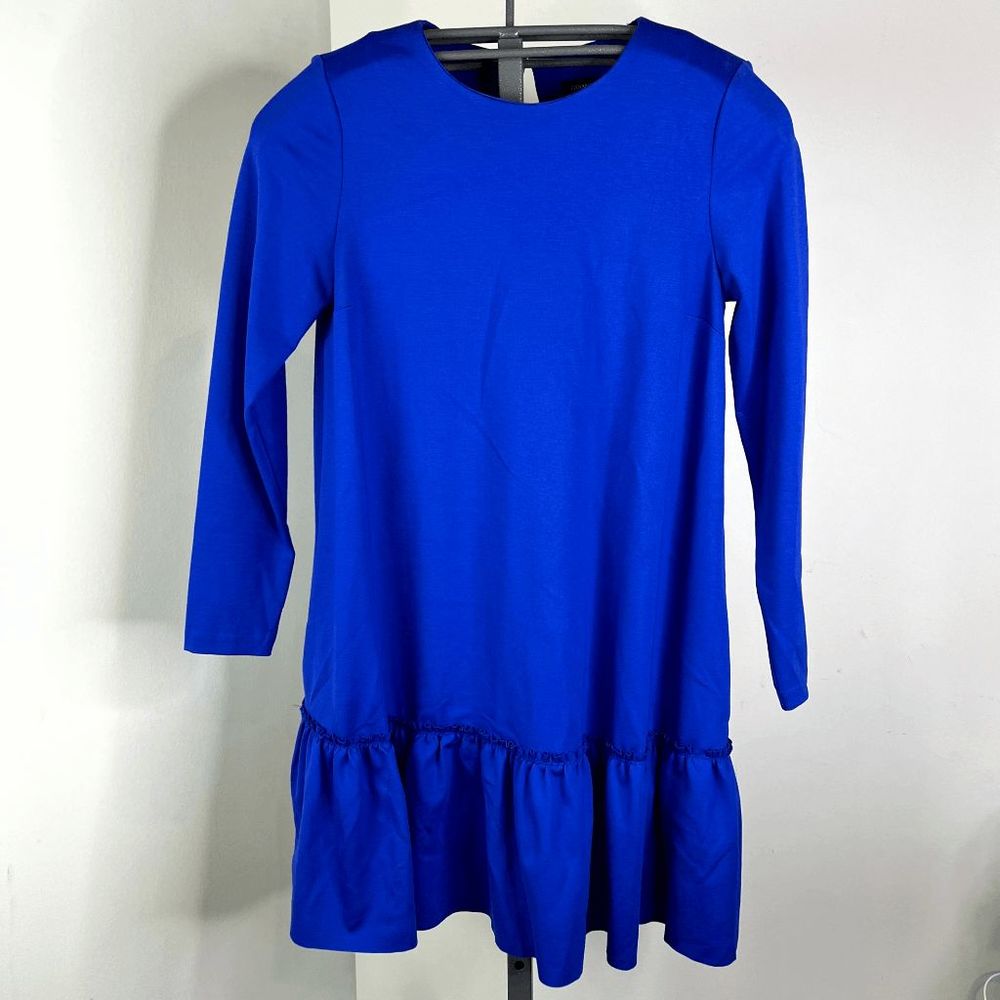 Banana Republic Blue Ruffled Hem Dress Size 6